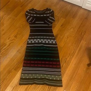 Short- sleeved sweater dress